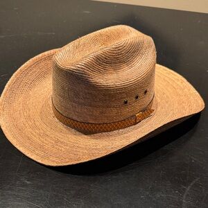 Brown Straw Cowboy Hat